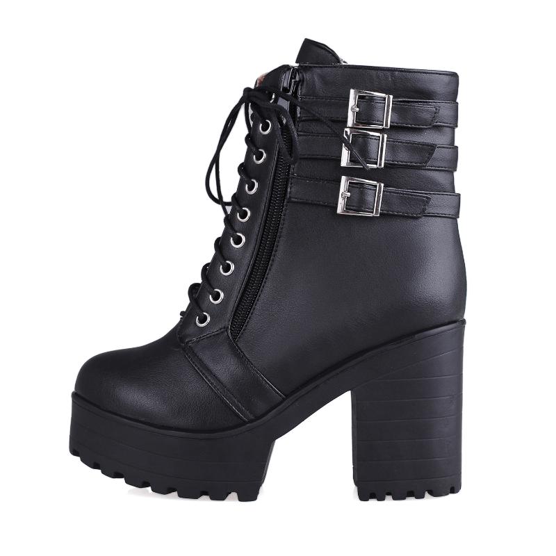 Boots Fashion Black Women Heel 2021 Winter Lace-up Soft Leather Platform Shoes Woman Party Ankle High Heels Punk SV812, White sv812
Boots Fashion Black Women Heel 2021 Winter Lace-up Soft Leather Platform Shoes Woman Party Ankle High Heels Punk SV812, White sv812