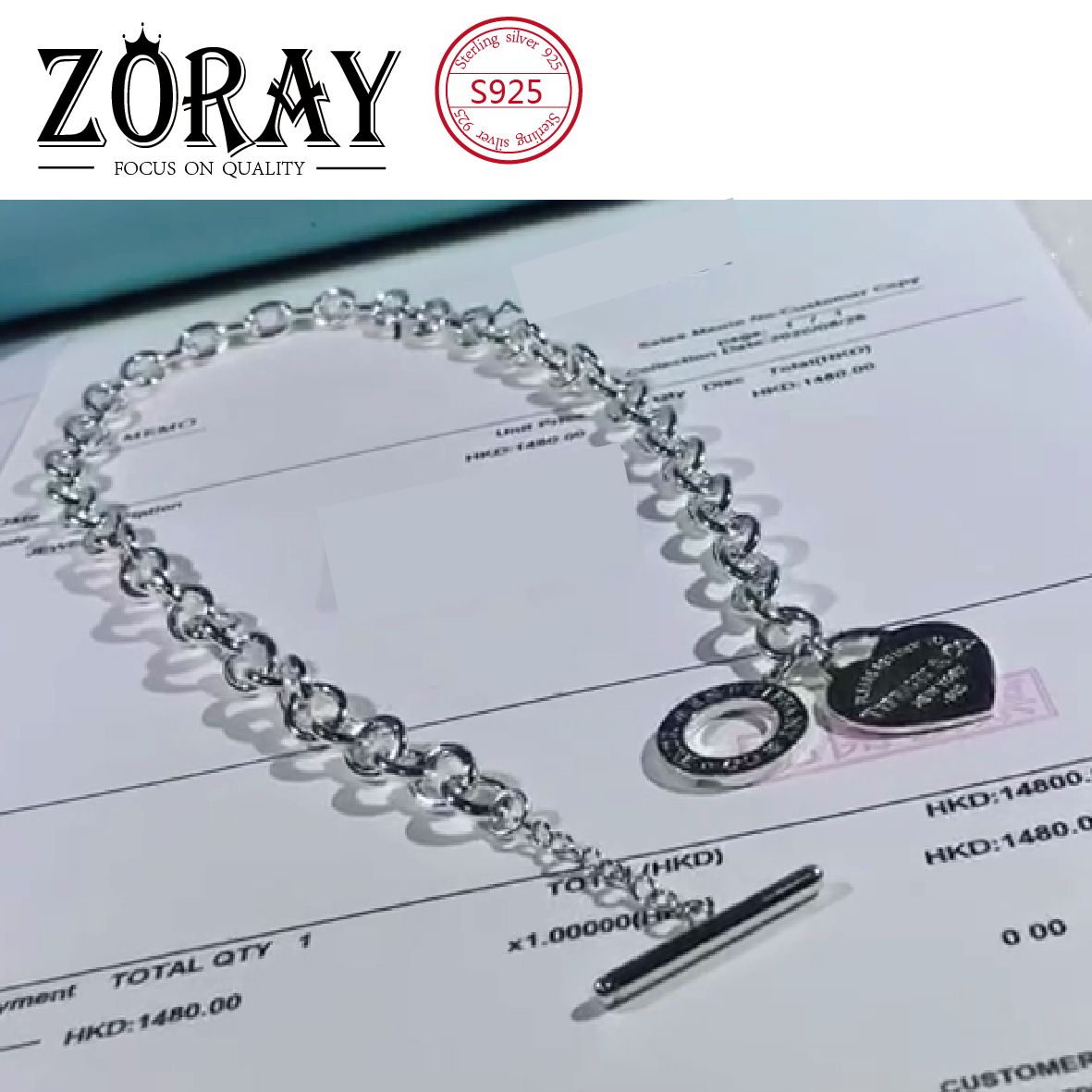 Tiff 925 Sterling Silver Pendant Thick Necklace Female Jewelry Superb craftsmanship with official logo China Wholesale
Tiff 925 Sterling Silver Pendant Thick Necklace Female Jewelry Superb craftsmanship with official logo China Wholesale