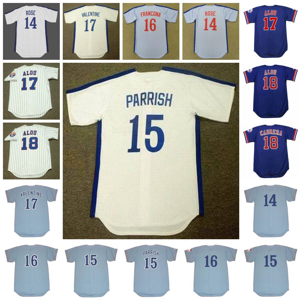 Montreal Expos Vintage Baseball Jersey 14 PETE ROSE 1984RON SWOBODA 1971 15 BALOR MOORE 1973 PARRISH MOTA RAYMOND JORGENSEN FRANCONA VALENTINE ALOU CABRERA, 16 mike jorgensen 1974 blue
Montreal Expos Vintage Baseball Jersey 14 PETE ROSE 1984RON SWOBODA 1971 15 BALOR MOORE 1973 PARRISH MOTA RAYMOND JORGENSEN FRANCONA VALENTINE ALOU CABRERA, 16 mike jorgensen 1974 blue