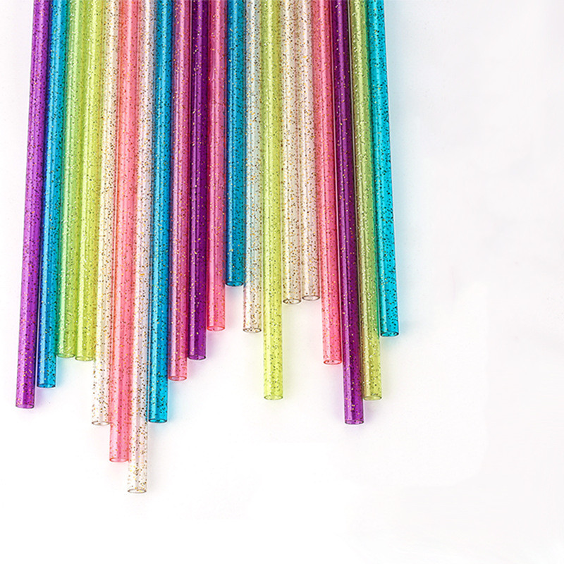 Plastic Reusable Drinking Straw Glitter Straws for Cups Food Grade 7.3*260mm PP Straight Durable straws 1bag/20pcs A16
Plastic Reusable Drinking Straw Glitter Straws for Cups Food Grade 7.3*260mm PP Straight Durable straws 1bag/20pcs A16