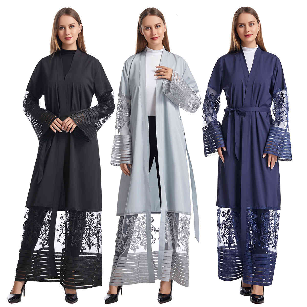 Casual Dresses Turkey Open Abaya Dubai Kimono Muslim Abayas for Women Moroccan Kaftan Hijab Dress Islamic Clothing Caftan De Moda, Navy abaya
Casual Dresses Turkey Open Abaya Dubai Kimono Muslim Abayas for Women Moroccan Kaftan Hijab Dress Islamic Clothing Caftan De Moda, Navy abaya
