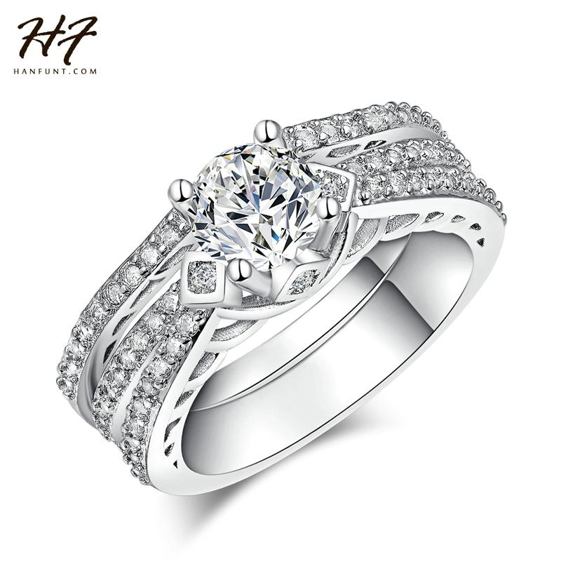 Wedding Rings Sliver Color Luxury Ring Set Engagement CZ Crystal Jewelry For Women Christmas Gift R581, Slivery;golden
Wedding Rings Sliver Color Luxury Ring Set Engagement CZ Crystal Jewelry For Women Christmas Gift R581, Slivery;golden