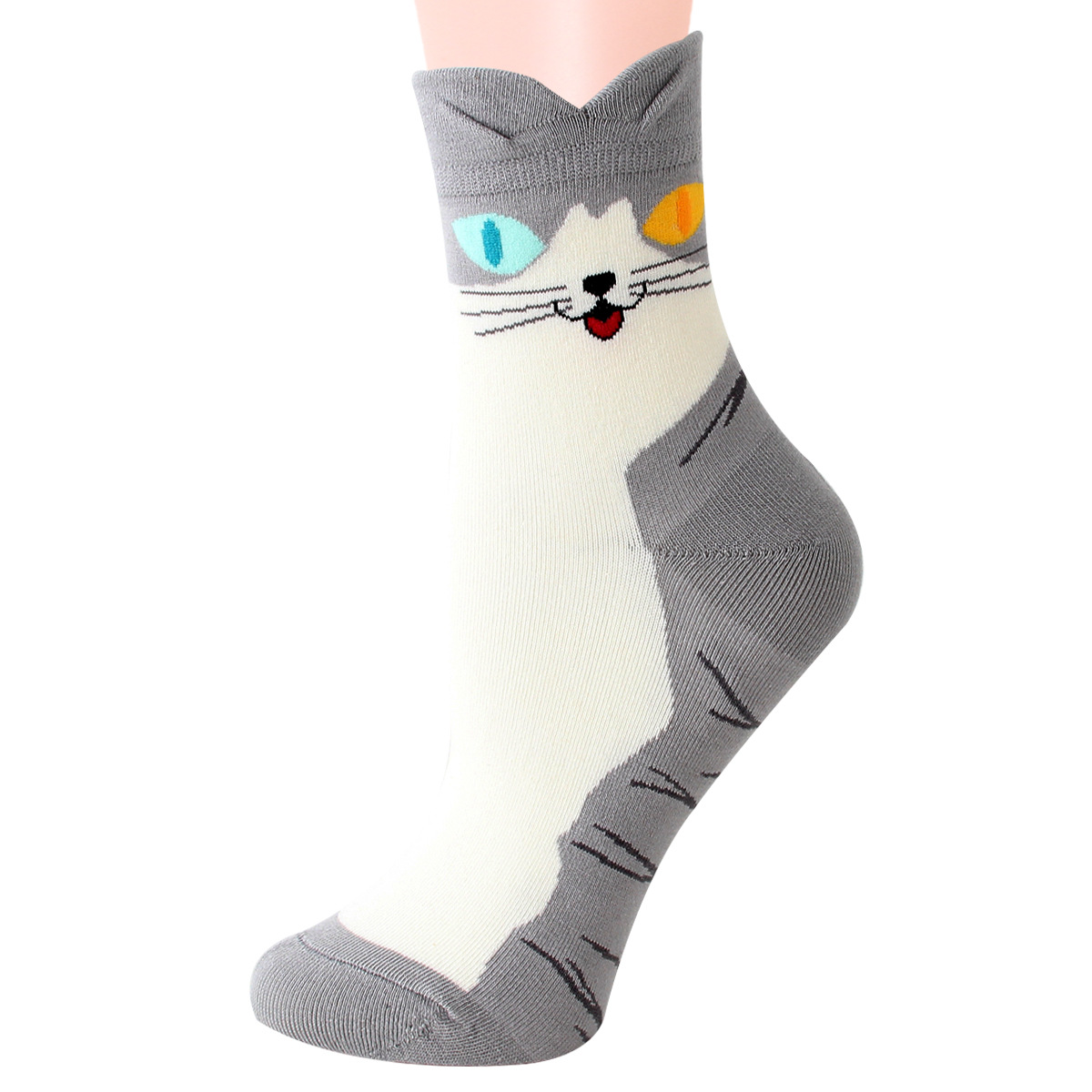 Autumn and Winter New Cat Cute Cotton Socks Casual Adult Socks Large Female2511642