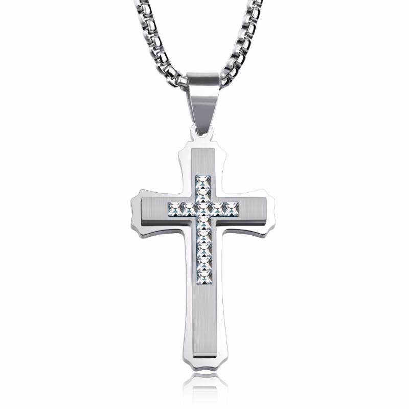 Pendant Necklaces Fashion Cross For Men Religious Pave Square Cubic Zirconia Necklace Stainless Steel Jewelry GX1234
Pendant Necklaces Fashion Cross For Men Religious Pave Square Cubic Zirconia Necklace Stainless Steel Jewelry GX1234