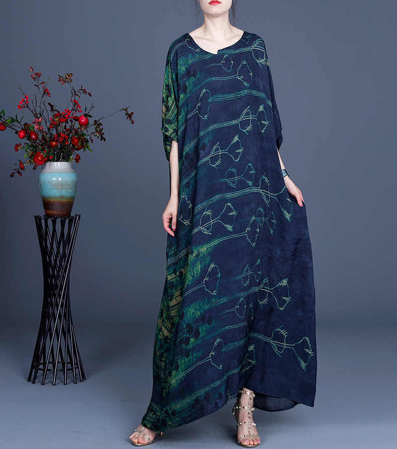 VANOVICH Summer Fashion Women Long Dress Temperament Cotton Casual Round Collar Print Short Sleeve Clothing 210615, Green
VANOVICH Summer Fashion Women Long Dress Temperament Cotton Casual Round Collar Print Short Sleeve Clothing 210615, Green