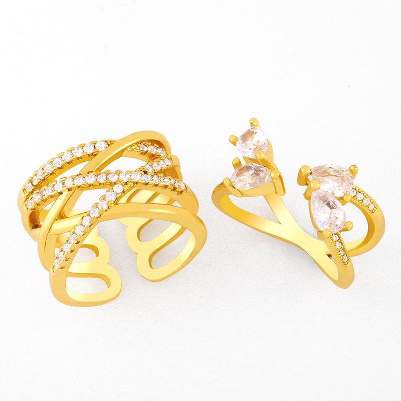Cluster Rings FLOLA White Stone Crisscross Open Cuff For Women Gold Plated Crystal Finger Ring Adjustable Wholesale Jewelry Gifts Rigk67
Cluster Rings FLOLA White Stone Crisscross Open Cuff For Women Gold Plated Crystal Finger Ring Adjustable Wholesale Jewelry Gifts Rigk67