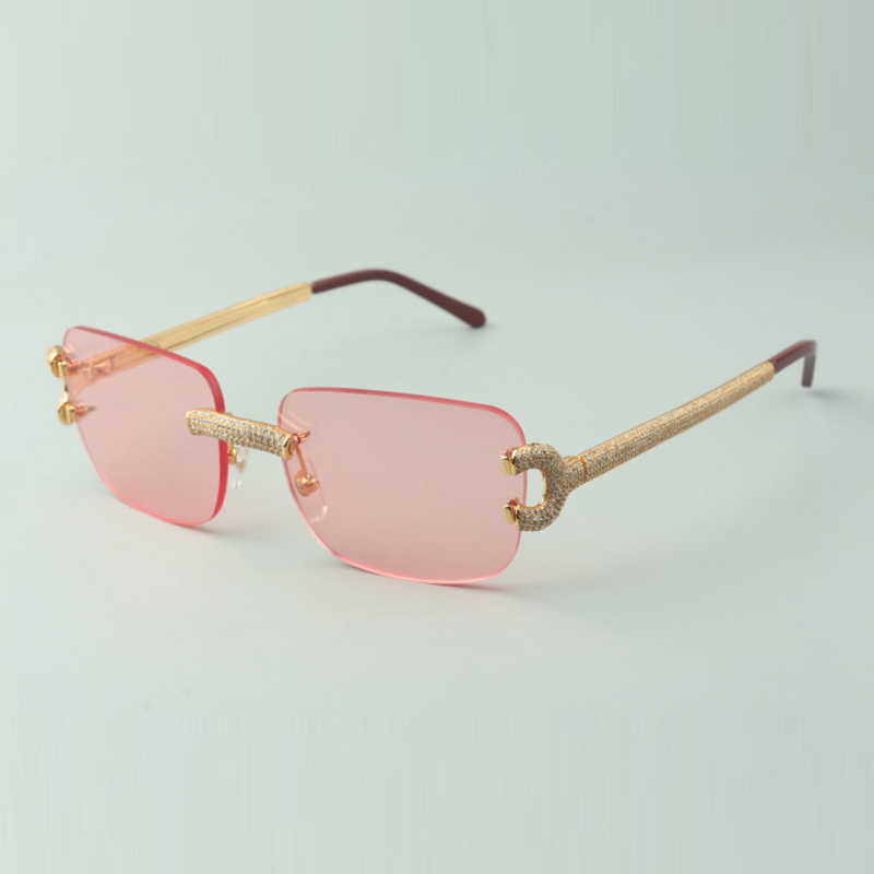 Micro-paved diamond big C sunglasses 4193830 with classic lenses, size: 56-18-140mm (eye-Bridge-Temple)
Micro-paved diamond big C sunglasses 4193830 with classic lenses, size: 56-18-140mm (eye-Bridge-Temple)