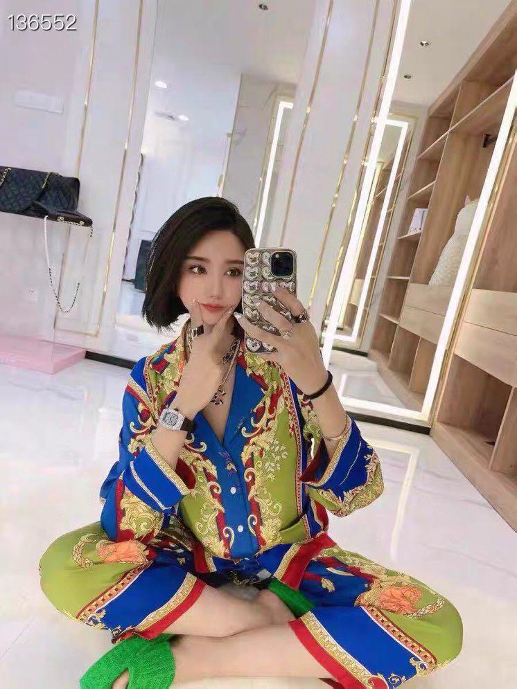 Women's Two Piece Pants Rk470 Fashion Women Sets 2021 Runway Luxury European Design Party Style Clothing, White
Women's Two Piece Pants Rk470 Fashion Women Sets 2021 Runway Luxury European Design Party Style Clothing, White