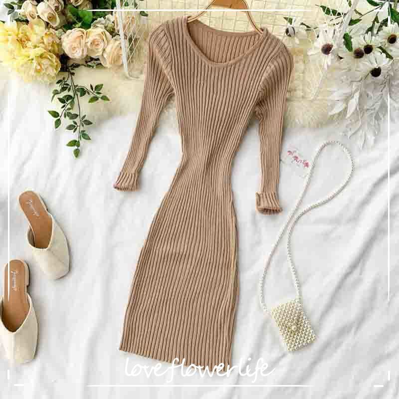 Women Vintage Knit Dress Autumn Long Sleeve O Neck High Elasticity Slim Bodycon Dress Casual Ladies Solid Sweater Vestidos 210521, Black
Women Vintage Knit Dress Autumn Long Sleeve O Neck High Elasticity Slim Bodycon Dress Casual Ladies Solid Sweater Vestidos 210521, Black