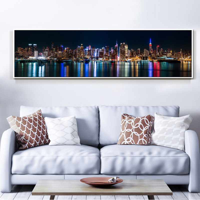 Posters & Prints New York City Night landscape Wall Pictures For Living Room Modern Art Print Big Size Wall Decorative Pictures