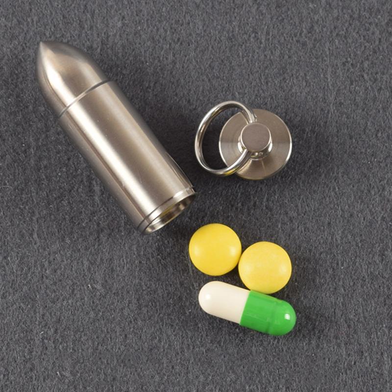 Keychains Titanium Pills Bottle With Keychain Waterproof Tablets Box Organizer Case Portable Storage Container
Keychains Titanium Pills Bottle With Keychain Waterproof Tablets Box Organizer Case Portable Storage Container