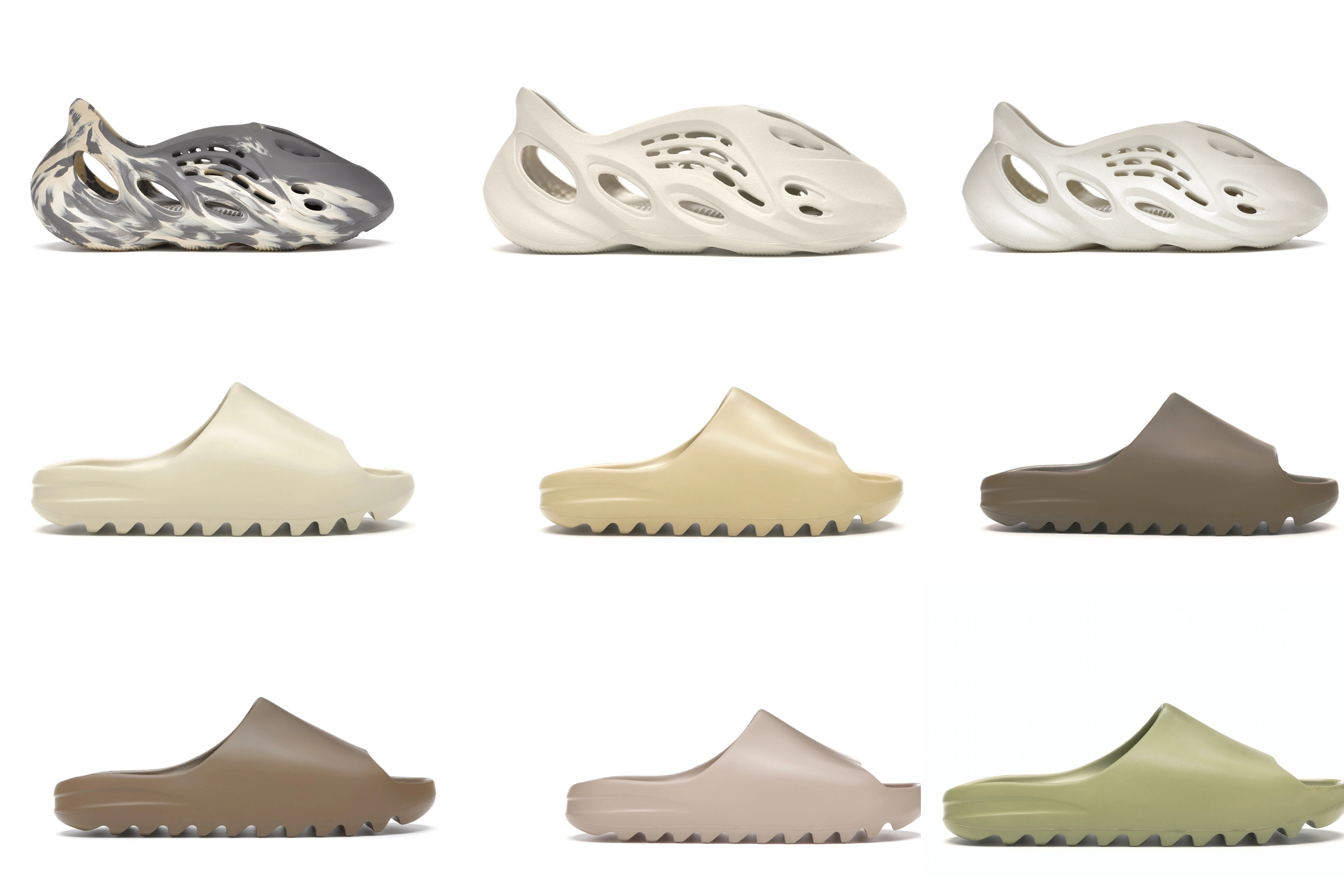 

Authentic Foam RNNR MXT Moon Gray Ararat Sand Runner Shoes Originals Slide Slippers Desert Earth Brown Bone Soot Core Pure Resin Kanye West Men Women Sports Sneakers