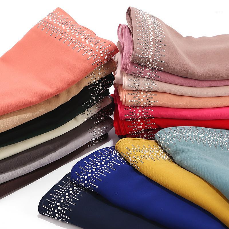 Scarves Plain Bubbles Chiffon Hijab Scarf Women Shawl With Diamond Glitter Gold Head Solid Color Muslim Wraps Long, Blue;gray
Scarves Plain Bubbles Chiffon Hijab Scarf Women Shawl With Diamond Glitter Gold Head Solid Color Muslim Wraps Long, Blue;gray