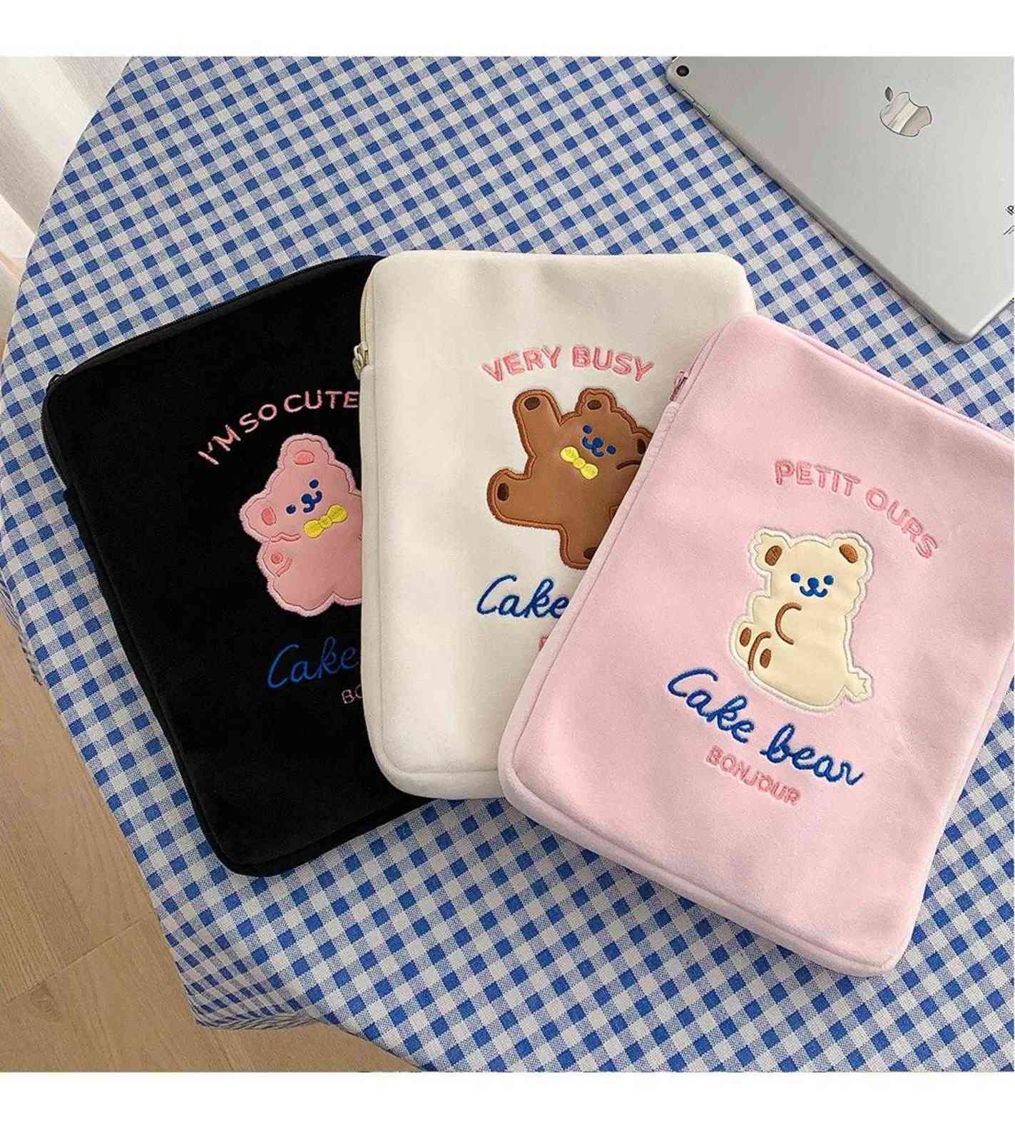 Milkjoy Cartoon Bear Handbag 10.5 11inch Mac ipad Case Holder Cute Korea Fashion School Organizer File Bags studnet gift Y0817
Milkjoy Cartoon Bear Handbag 10.5 11inch Mac ipad Case Holder Cute Korea Fashion School Organizer File Bags studnet gift Y0817