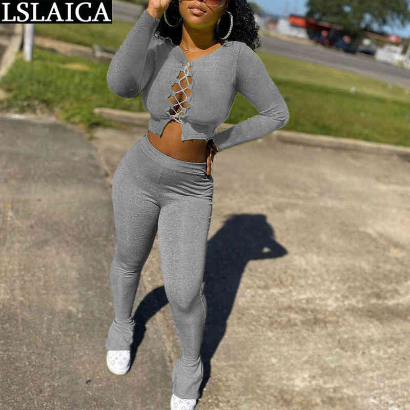 Tracksuit Women Sexy Straight Sleeve Exposed Navel Two Piece Set Fashion Streetwear Skinny Hollow Out Dresy Damskie 210520, Gray
Tracksuit Women Sexy Straight Sleeve Exposed Navel Two Piece Set Fashion Streetwear Skinny Hollow Out Dresy Damskie 210520, Gray
