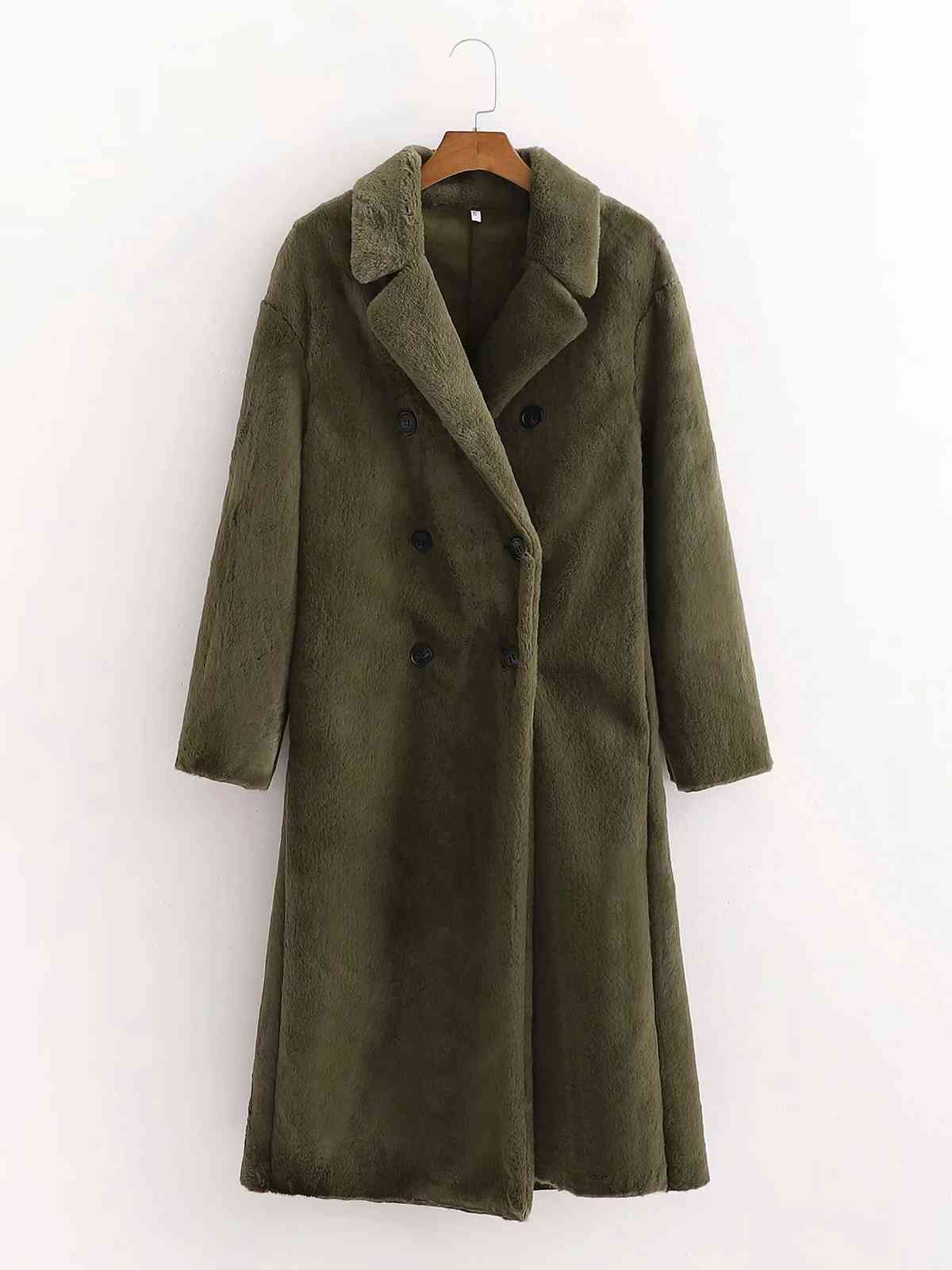 Winter army Faux Fur Coats women winter coat lambwool jacket casual thick teddy female long 210521