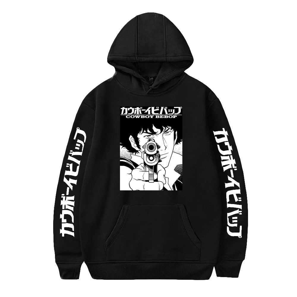 Funny Anime Cowboy Bebop Spiegel Spike Hoodies Fashion Japan Cartoon Black And White Print Long Sleeve Hip Hop Sweatshirt Men G1019
Funny Anime Cowboy Bebop Spiegel Spike Hoodies Fashion Japan Cartoon Black And White Print Long Sleeve Hip Hop Sweatshirt Men G1019
