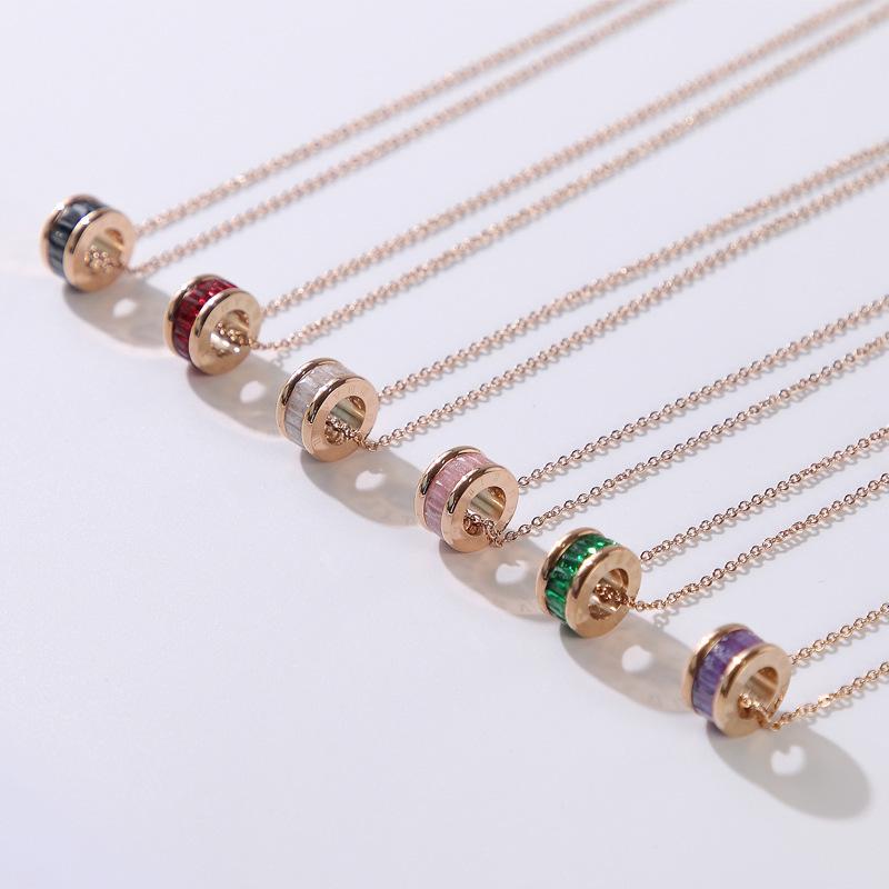 Chains Now Korean Fashion Color Cryolite Titanium Steel Diamond Roman Numeral Necklace Female Rose Gold Explosive Stone Pendant Jewelry, Silver
Chains Now Korean Fashion Color Cryolite Titanium Steel Diamond Roman Numeral Necklace Female Rose Gold Explosive Stone Pendant Jewelry, Silver