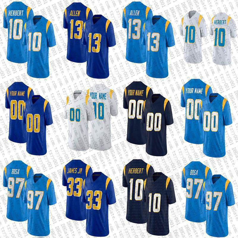 10 Justin Herbert 97 Joey Bosa 30 Austin Ekeler Custom Football Jerseys 33 Derwin James Jr 13 Keenan Allen 81 Mike Williams Jared Cook LaDainian Tomlinson Junior Seau, Womens
10 Justin Herbert 97 Joey Bosa 30 Austin Ekeler Custom Football Jerseys 33 Derwin James Jr 13 Keenan Allen 81 Mike Williams Jared Cook LaDainian Tomlinson Junior Seau, Womens