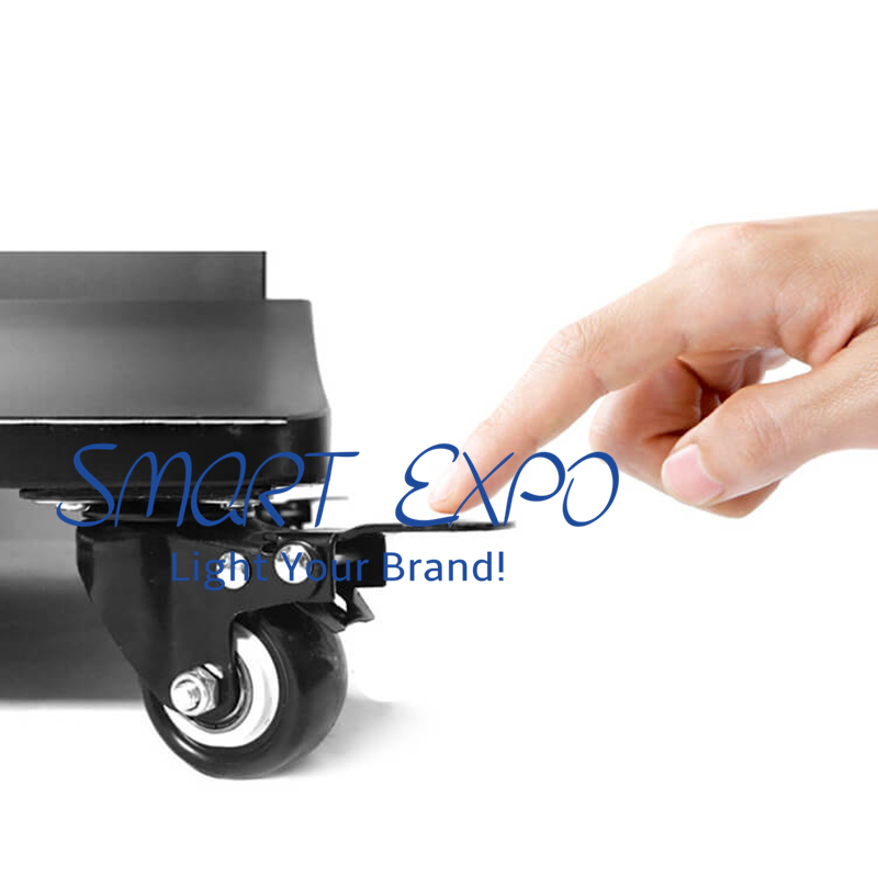 Restaurant Poster Advertising Display Movable Double Sided Led Magnetic Light Box with Base Wheels Wooden Case Packing (60*160cm)