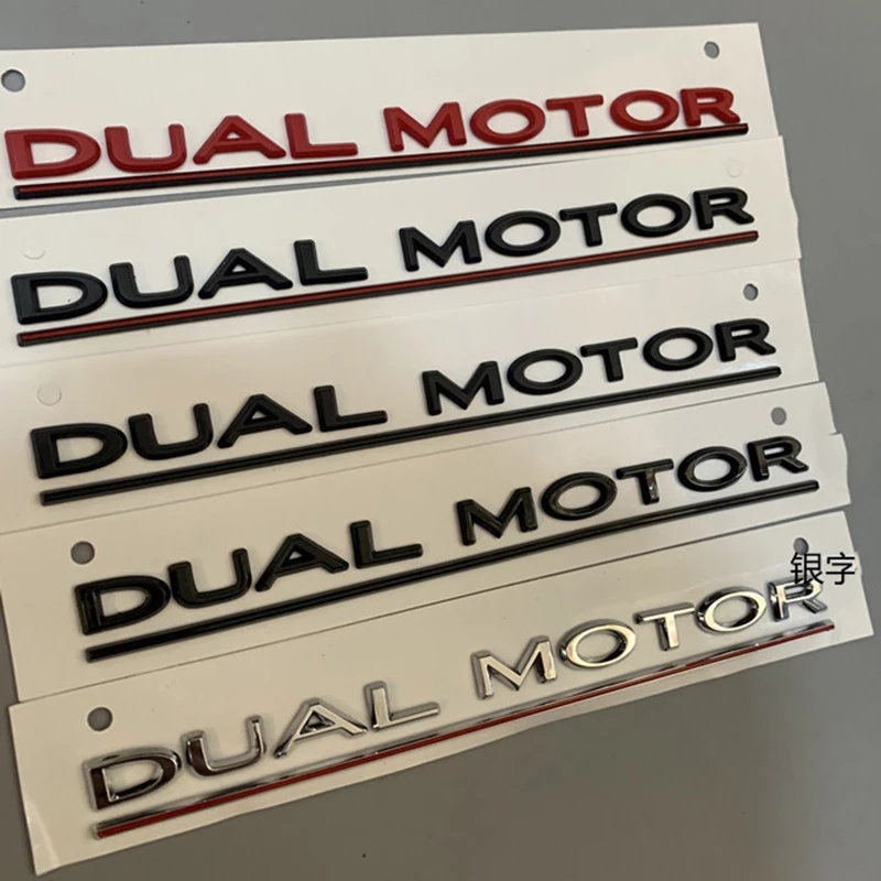 DUAL MOTOR Underlined Letters Emblem for Tesla Model 3 X S Car Styling High Performance Trunk Badge Sticker Chrome Black Red, Colour
DUAL MOTOR Underlined Letters Emblem for Tesla Model 3 X S Car Styling High Performance Trunk Badge Sticker Chrome Black Red, Colour