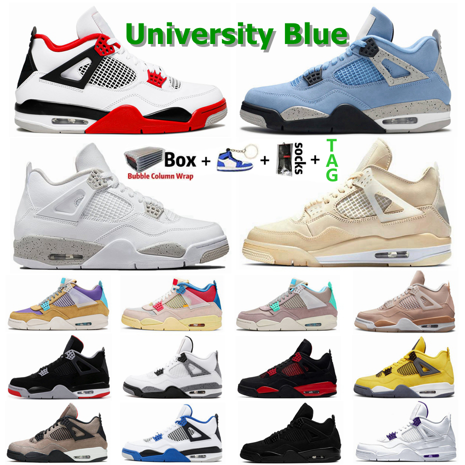 University Blue Black Cat 4s Jumpman 4 Men Basketball Shoes What The Bred White Cement Pine Green Guava Ice Sports Outdoor Women Sneakers, 29
University Blue Black Cat 4s Jumpman 4 Men Basketball Shoes What The Bred White Cement Pine Green Guava Ice Sports Outdoor Women Sneakers, 29