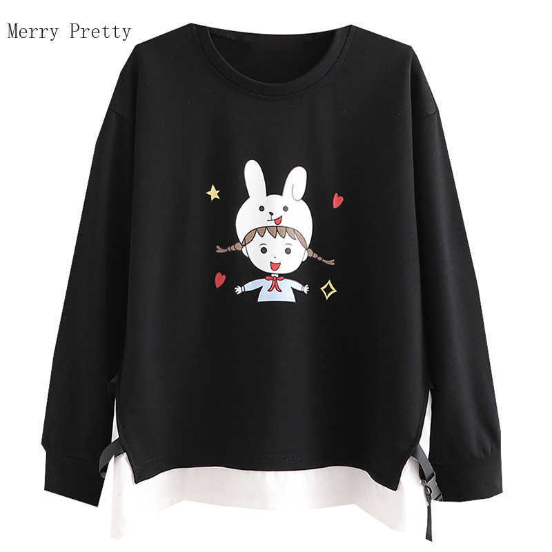 Black Cartoon Print Women Sweatshirts Summer Fashion Korean O-Neck Cotton Female Hoodies Sweet Style Casual Femme Tops 210526
Black Cartoon Print Women Sweatshirts Summer Fashion Korean O-Neck Cotton Female Hoodies Sweet Style Casual Femme Tops 210526