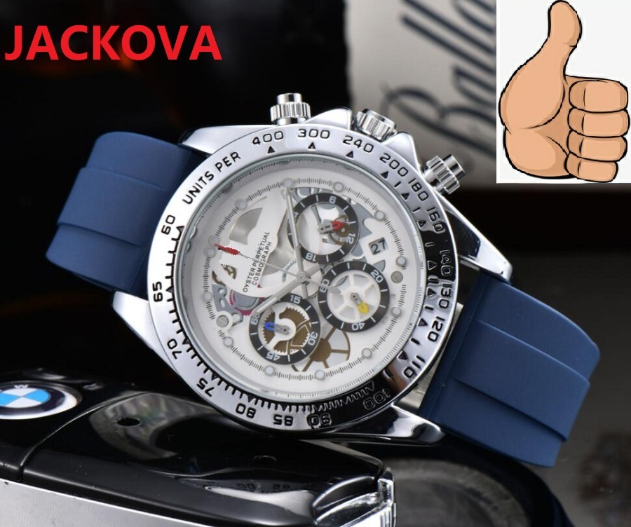 All Sub Dials Workiing Quartz Stopwatch Watches 43mm Rubber Silicone Big Date President Desinger Popular classic atmosphere good looking Mens Watches 2022, As pic
All Sub Dials Workiing Quartz Stopwatch Watches 43mm Rubber Silicone Big Date President Desinger Popular classic atmosphere good looking Mens Watches 2022, As pic
