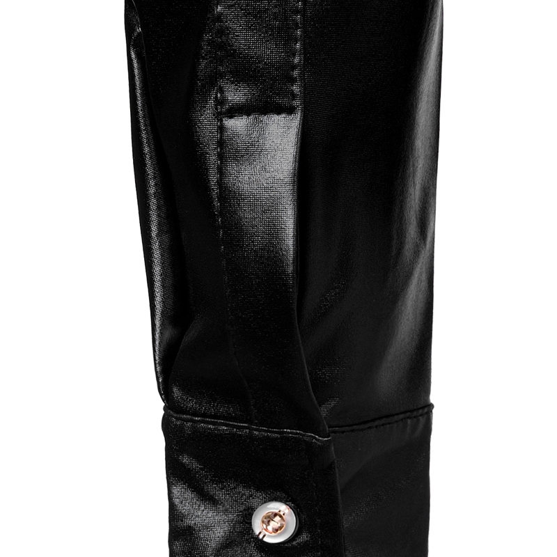 Black Sequin Glitter Dress Shirt Men Shiny Long Sleeve Button Down 70s Disco Party Dance Shirt Male Christmas Halloween Costume 210410