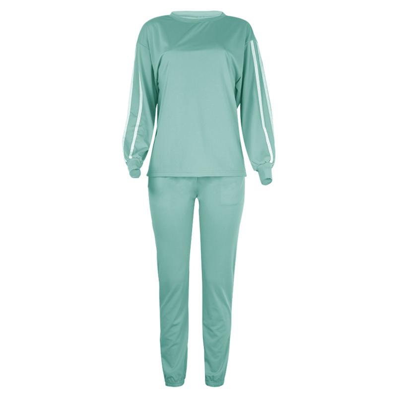 Women Plus Size Two Piece Loose Set Pullover Long Sleeve Top And Pants Sport Casual Ladies Sets Autumn Winter Female Tracksuits Women's
