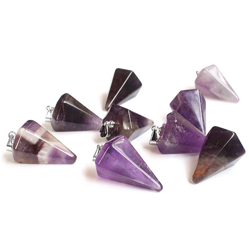 Natural Crystal Pendants Quartz Gemstone Arts Hexagonal Pointed Reiki Chakra Necklace Pendant Amulet Pendulum
Natural Crystal Pendants Quartz Gemstone Arts Hexagonal Pointed Reiki Chakra Necklace Pendant Amulet Pendulum