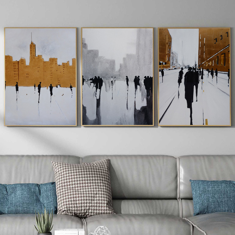 Nordic Abstract City Poster Canvas Painting Wall Art Portrait Picture HD Print For Living Room Bedroom Decoration Cuadros