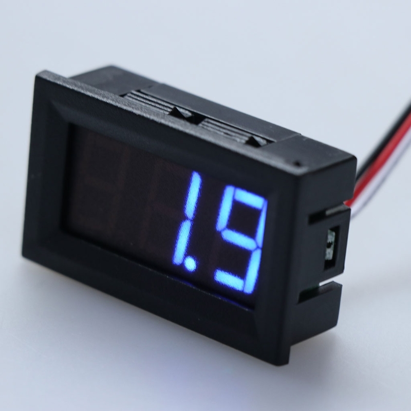 Dc 0-100V 3-wire Voltmeter Led 0.56in Digital Voltage Meter Panel Monitor Tester Tool