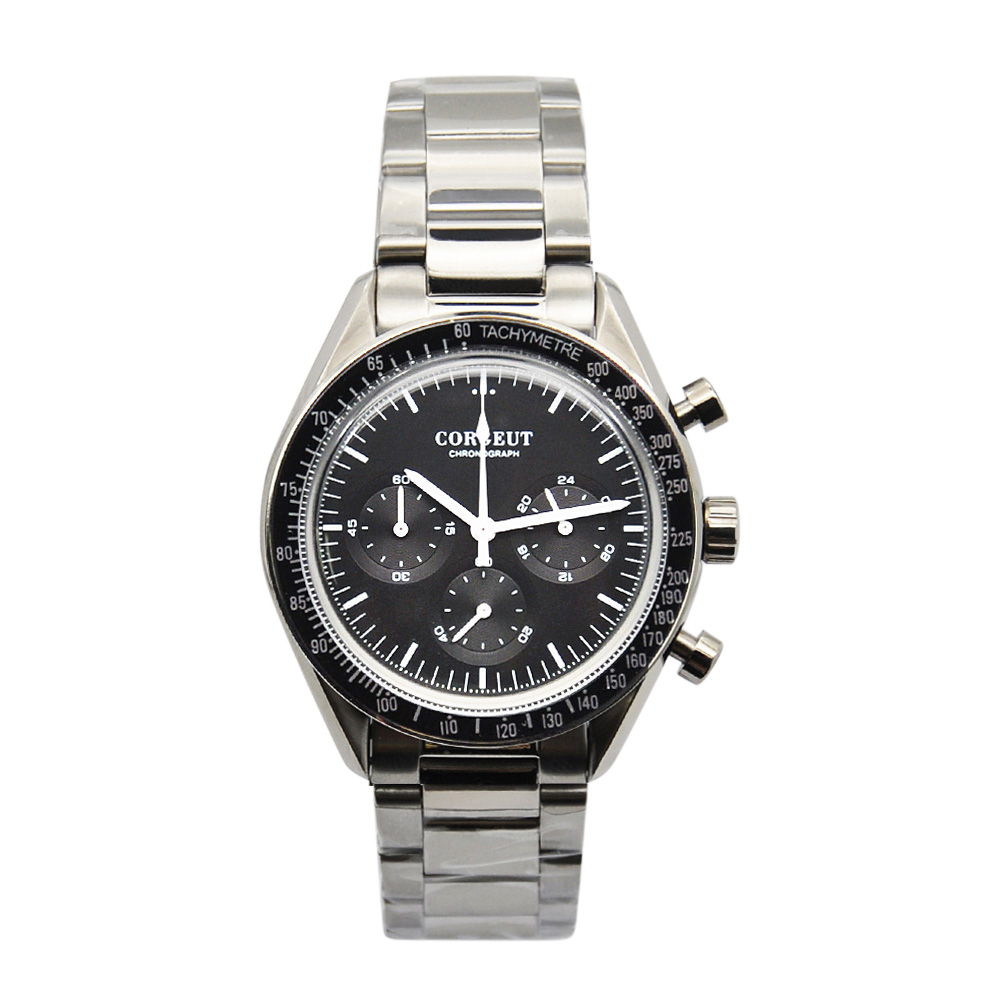 Corgeut 40MM Mens 24-Hour Multi-Function Stainless Steel Chronograph Quartz Watch Leather Sport Relogio Masculinog, 10
Corgeut 40MM Mens 24-Hour Multi-Function Stainless Steel Chronograph Quartz Watch Leather Sport Relogio Masculinog, 10