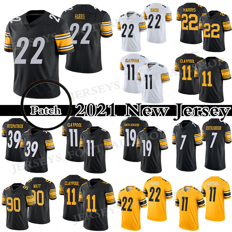22 Najee Harris 11 Chase Claypool Football Jersey 19 JuJu Smith-Schuster 7 Ben Roethlisberger 90 TJ Watt PittsburghSteelers39 Minkah Fitzpatrick Men's Stitched, Black+yellow
22 Najee Harris 11 Chase Claypool Football Jersey 19 JuJu Smith-Schuster 7 Ben Roethlisberger 90 TJ Watt PittsburghSteelers39 Minkah Fitzpatrick Men's Stitched, Black+yellow