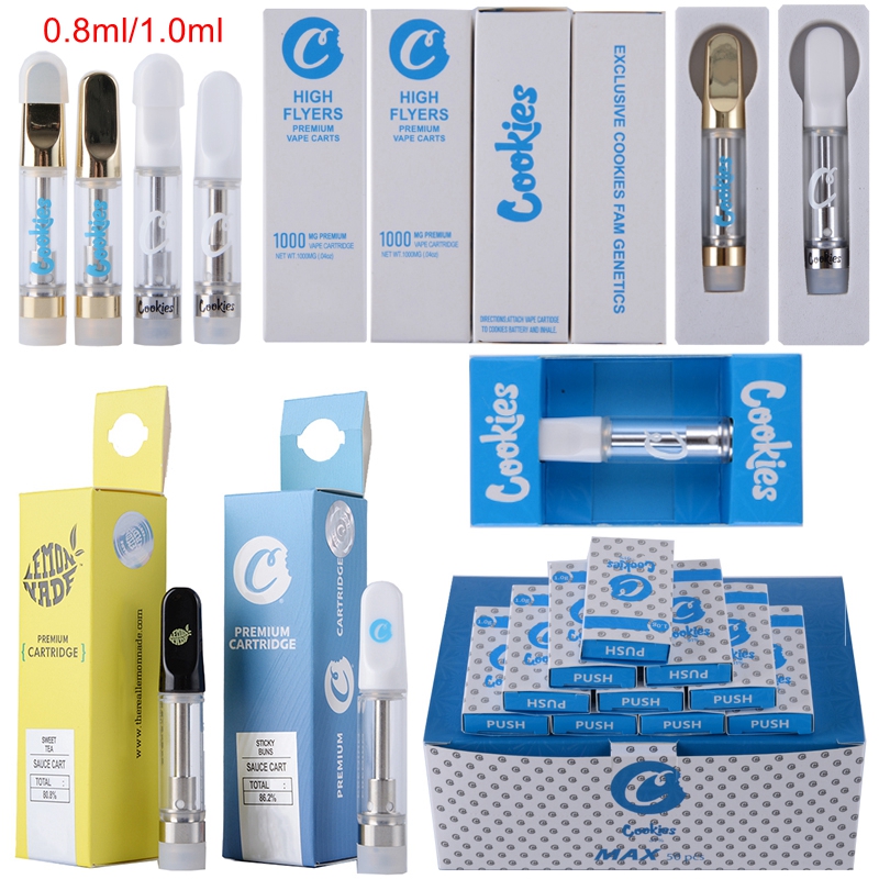 Cookies Carts Vape Cartridges Packaging Empty Atomizers 0.8ml 1ml Thick Oil Glass Tank Cartridge Ceramic Cart 510 Thread Dab Wax Vaporizer W
Cookies Carts Vape Cartridges Packaging Empty Atomizers 0.8ml 1ml Thick Oil Glass Tank Cartridge Ceramic Cart 510 Thread Dab Wax Vaporizer W