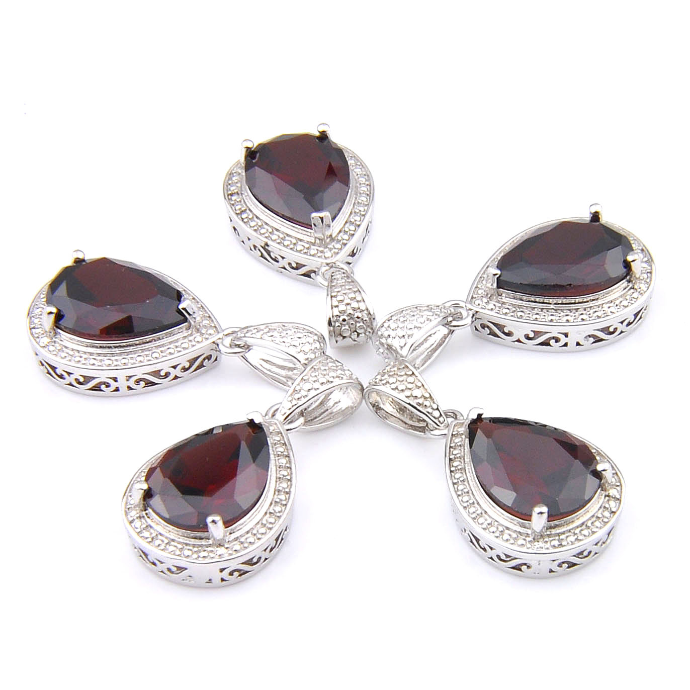 Mix 5 Pieces Pendants Luckyshine Shine Teardrop Shape Red Garnet Gemstone 925 Silver Pendant Necklaces P1296
Mix 5 Pieces Pendants Luckyshine Shine Teardrop Shape Red Garnet Gemstone 925 Silver Pendant Necklaces P1296