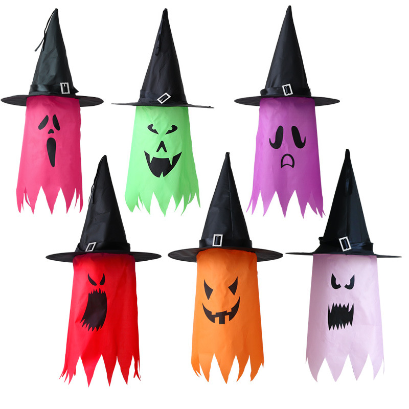 Halloween (With Battery) Color glowing witch hat High Quality Novelty Holiday Atmosphere Gifts
