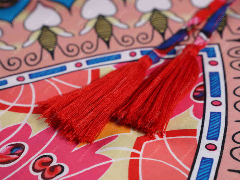 Quick-drying Bikini Cover-ups Bohemian Printed Summer Dress Kaftan Long Red Tunic Women Beach Wear Swim Suit Cover Up Q897 210420