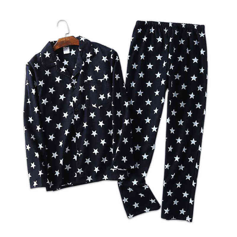 Fashion stars Cartoon 100% brushed cotton pajamas sets men Spring Autumn casual plaid men sleepwear pyjamas plus size 100kg 211111, Light blue striped-8
Fashion stars Cartoon 100% brushed cotton pajamas sets men Spring Autumn casual plaid men sleepwear pyjamas plus size 100kg 211111, Light blue striped-8