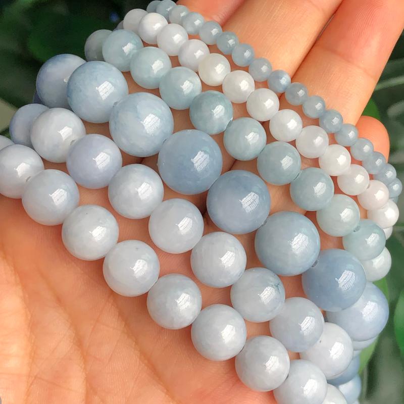 Other Natural Stone Light Blue Jades Chalcedony Beads Round Loose 6/8/10/12mm For DIY Necklace Bracelet Jewelry Making Wholesale
Other Natural Stone Light Blue Jades Chalcedony Beads Round Loose 6/8/10/12mm For DIY Necklace Bracelet Jewelry Making Wholesale
