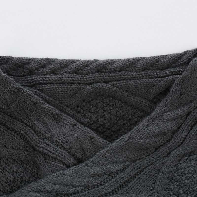 Mens buckle Sweater Cardigan Autumn winter Fashion Warm Thick Hedging Turtleneck Knitting Jumper Sweaters 201012