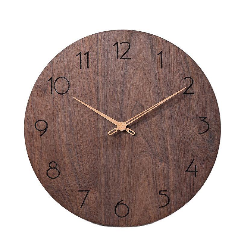 Wall Clocks Walnut Solid Wood Clock Modern Large Living Room Bedroom Creativity Vintage Home Decor Kitchen Reloj Klok
Wall Clocks Walnut Solid Wood Clock Modern Large Living Room Bedroom Creativity Vintage Home Decor Kitchen Reloj Klok