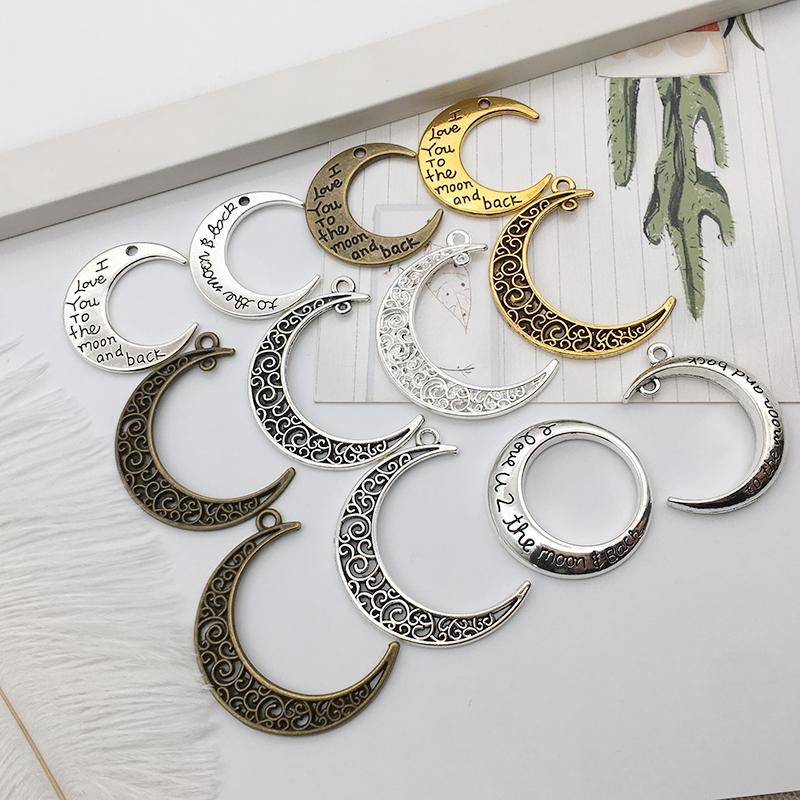 Charms Moon Pendants DIY Jewelry Making Alloy Findings Accessory For Necklaces Earrings, Bronze;silver
Charms Moon Pendants DIY Jewelry Making Alloy Findings Accessory For Necklaces Earrings, Bronze;silver