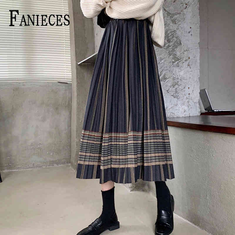 Woman Midi Long skirt Autumn Winter vintage Plaid print high waist long skirts Casual kobieta spdnice mujer faldas 210520, V44-6775-5
Woman Midi Long skirt Autumn Winter vintage Plaid print high waist long skirts Casual kobieta spdnice mujer faldas 210520, V44-6775-5