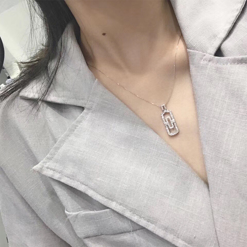 Handmade Lab Diamond Jewelry set 925 Sterling Silver Party Wedding Earrings Necklace For Women Bridal Jewelry Gift
