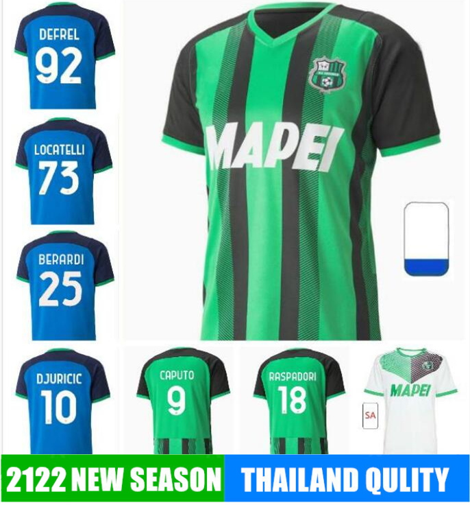 2122 Sassuolo Soccer Jerseys CAPUTO TRAORE MULDUR BERARDI DJURICIC home away 3rd Football Shirt M.LOPEZ BOGA DEFREL LOCATELLI RICCI OBIANG, Men
2122 Sassuolo Soccer Jerseys CAPUTO TRAORE MULDUR BERARDI DJURICIC home away 3rd Football Shirt M.LOPEZ BOGA DEFREL LOCATELLI RICCI OBIANG, Men