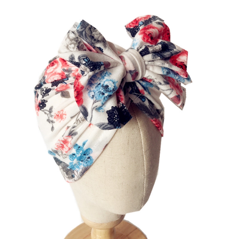 2Pcs/Set Mom & Baby Headbands Mother Kids Turban Daughter Hairband Floral Print Parent-Child Hair Accessories 0447