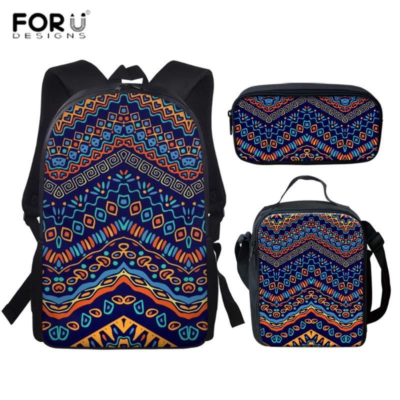 School Bags FORUDESIGNS 3pcs Bag Set For Teenager Boys Girl Afro Native Tribal Pattern Backpacks 16Inch Primary Child Mochilas
School Bags FORUDESIGNS 3pcs Bag Set For Teenager Boys Girl Afro Native Tribal Pattern Backpacks 16Inch Primary Child Mochilas