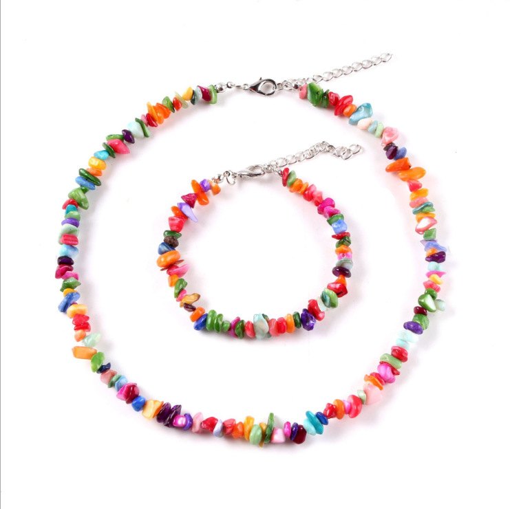 Bohemia Colorful Beads Gravel Turquoises Choker Necklaces Natural Stones Necklace for Women Fashion Jewelry
Bohemia Colorful Beads Gravel Turquoises Choker Necklaces Natural Stones Necklace for Women Fashion Jewelry